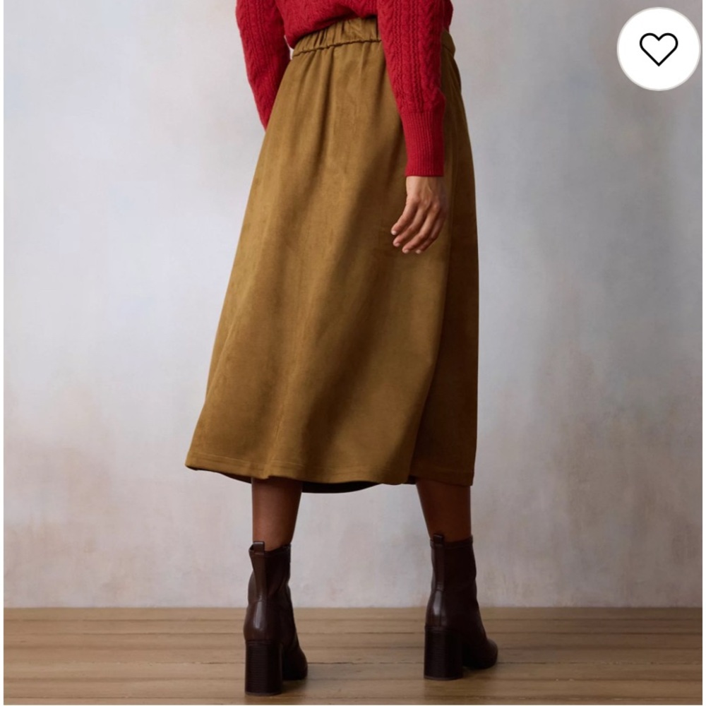 LC Lauren Conrad Tan Midi Skirt
